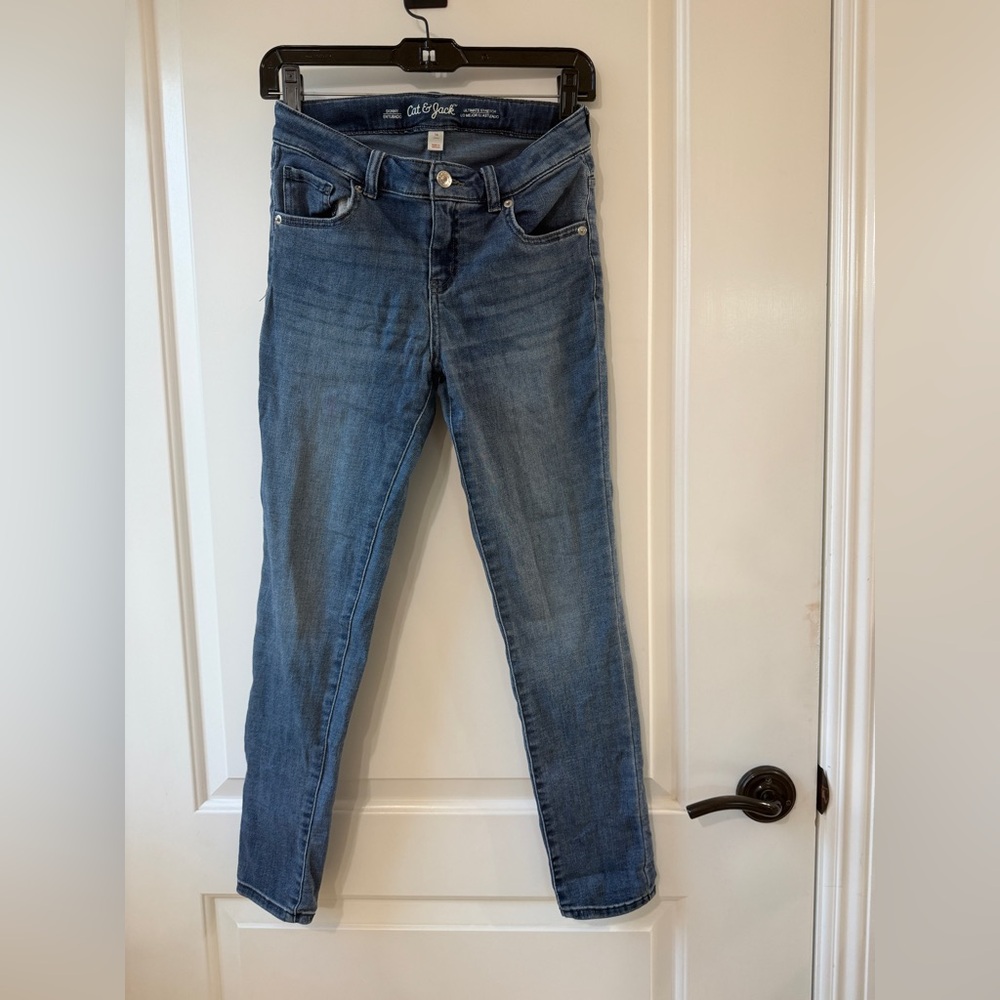 Classic Mid Wash girls Skinny Jeans - Blue